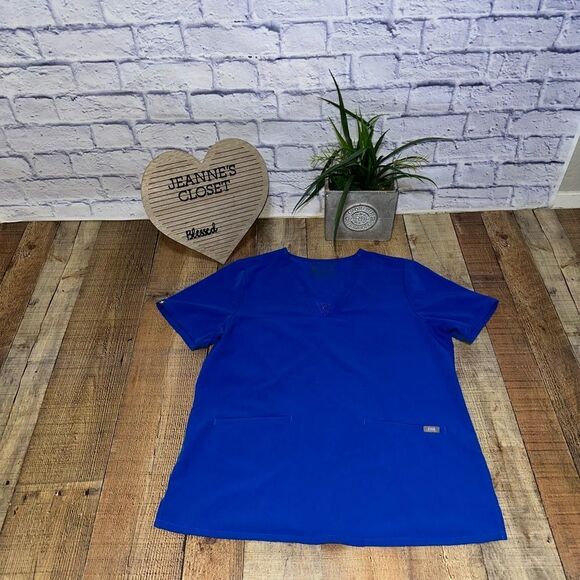 Figs royal blue scrub top xl - Picture 6 of 10